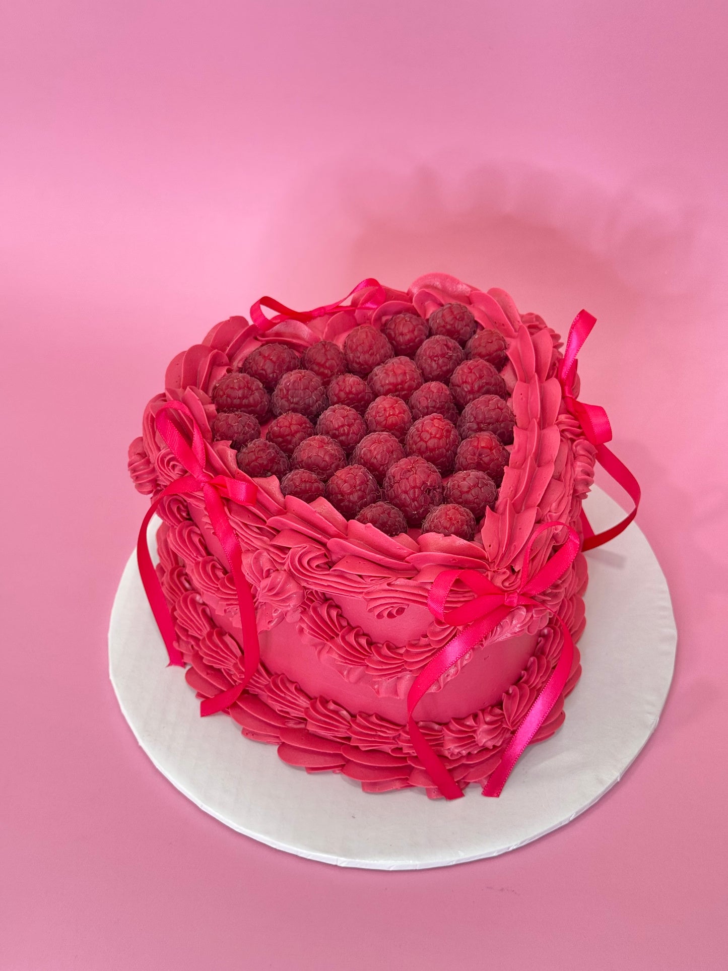 Raspberry Bow Vintage