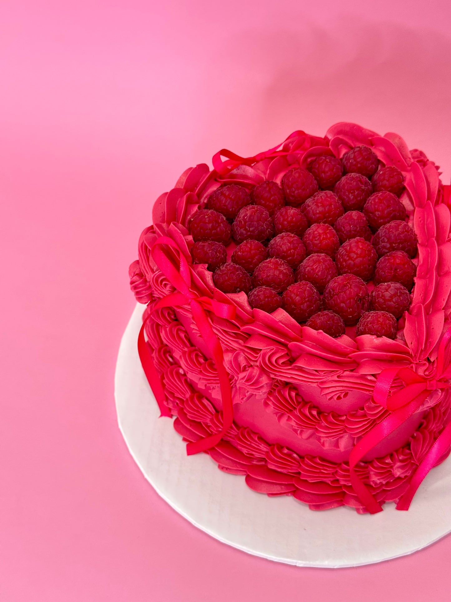 Raspberry Bow Vintage