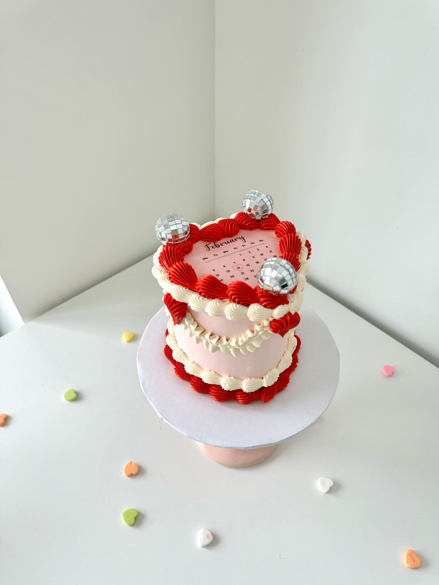 Mini burn away message cake