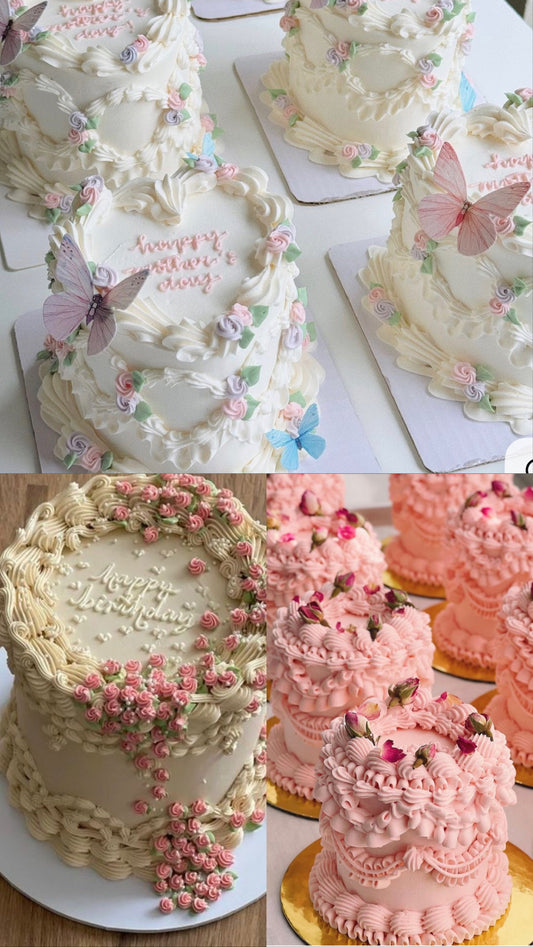MAY 10 | MOTHERS DAY: 4"2 layer vintage cake decorating workshop 1:30pm-4pm