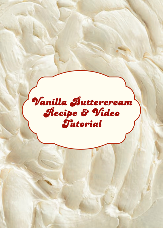 Vanilla Buttercream Recipe + Video Tutorial