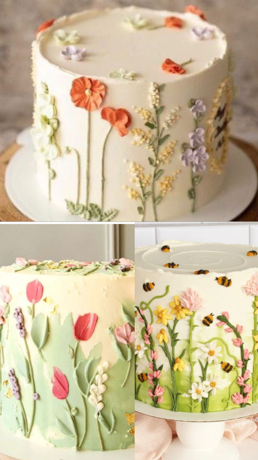 MAY 9 | MOTHERS DAY: 4"2 layer buttercream floral cake decorating workshop 2:00pm-4:30pm