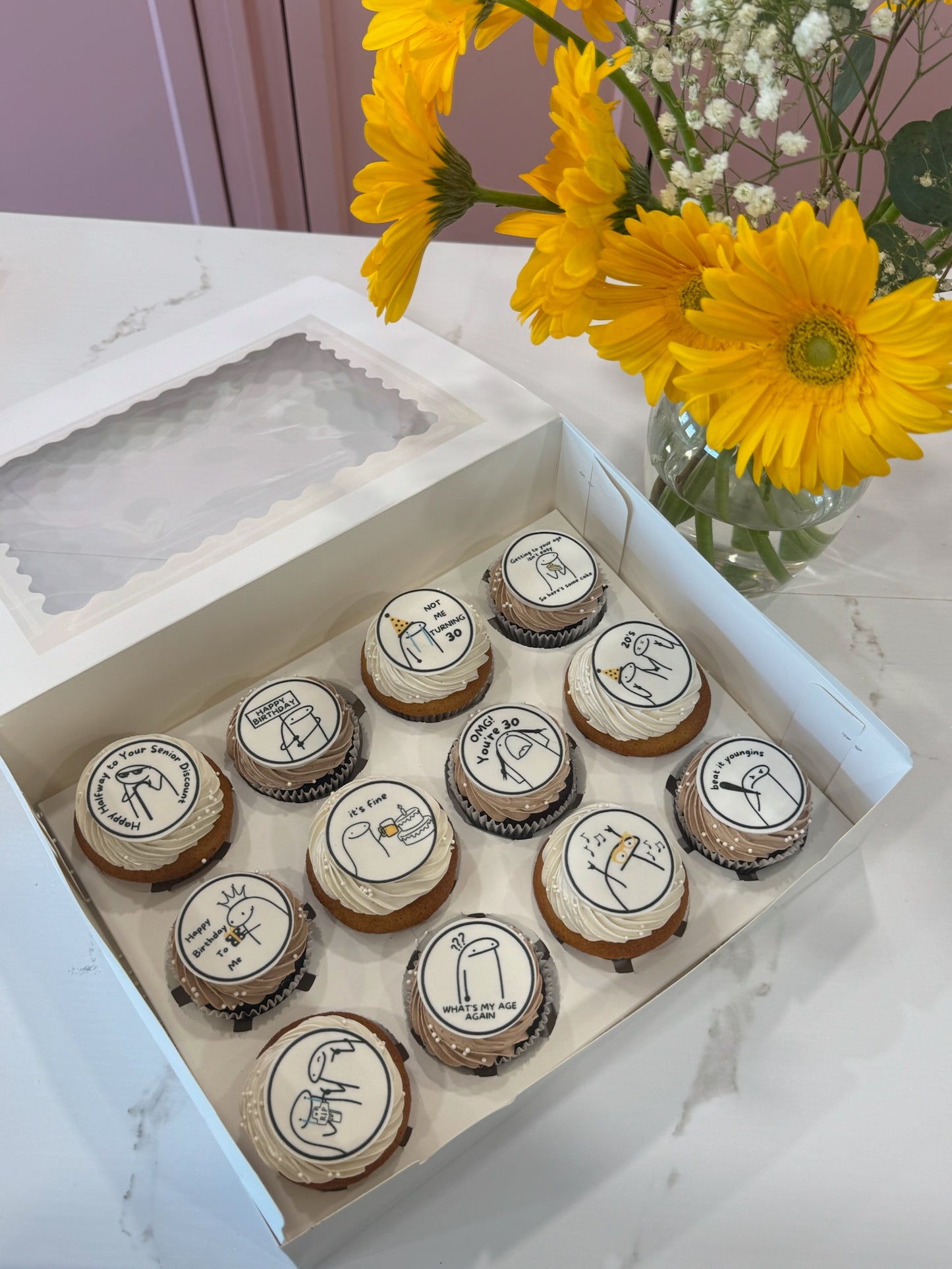 Birthday Meme Edible Image Cupcakes