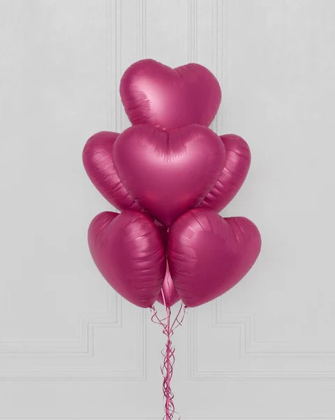 Balloon foil heart bouquet