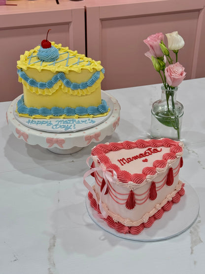 Vintage cake slices
