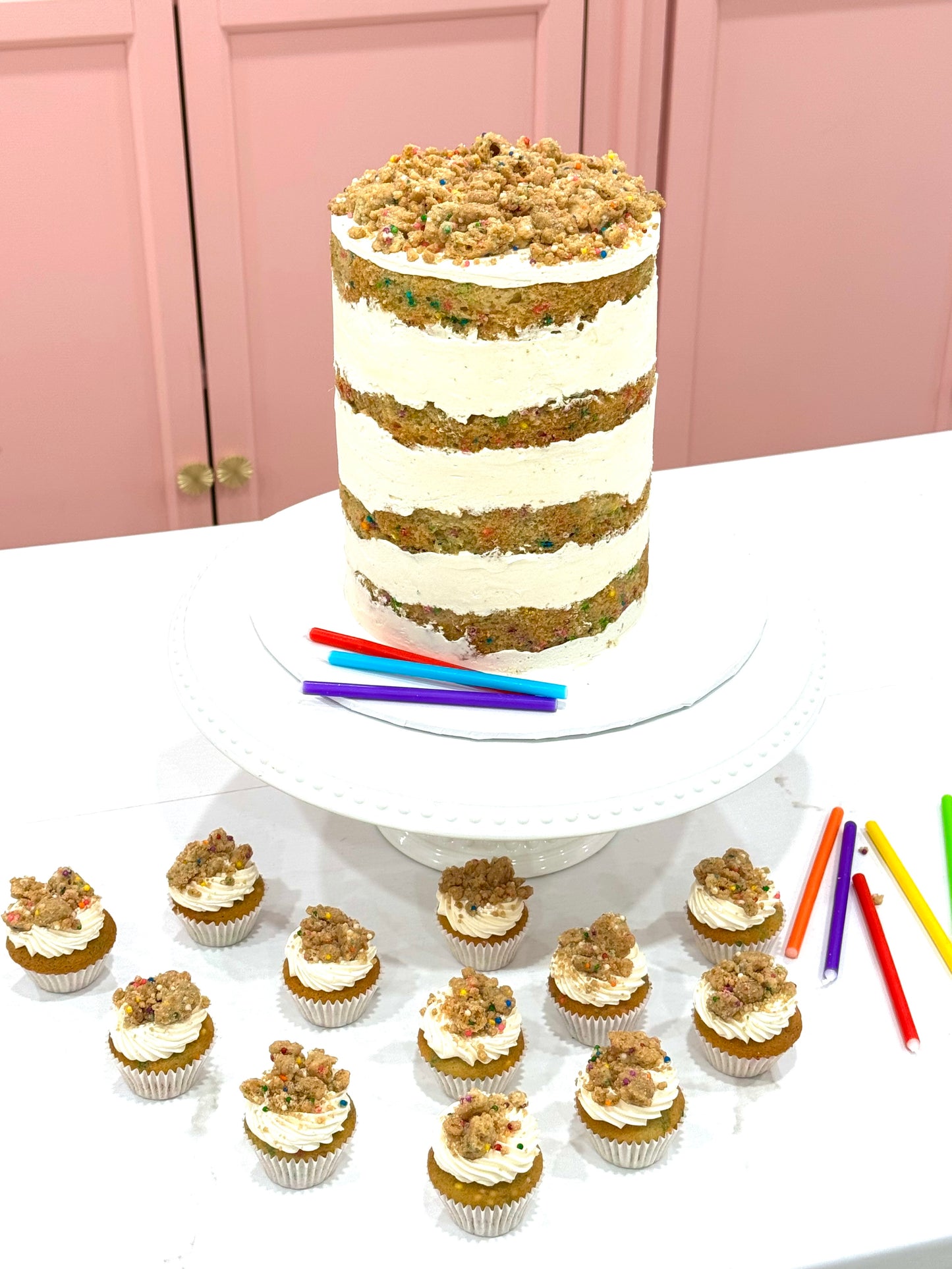 Funfetti Crumble Cake
