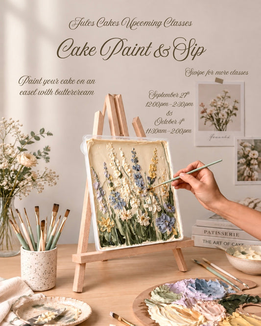 Oct 4 | Cake paint & Sip: decorating workshop 11:30am-2:00pm