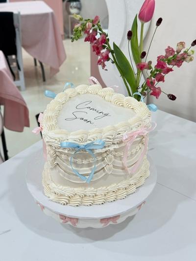 Gender Reveal Burn Away Cake